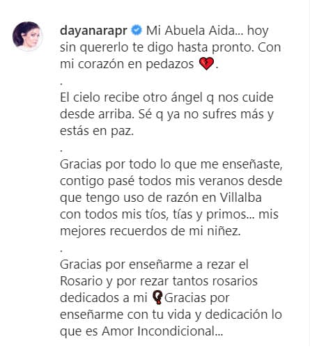 En un emotivo mensaje que compartió con todos sus seguidores, la puertorriqueña mostró la tristeza que la domina mientras recibe sus tratamientos para curarse de la enfermedad que la aqueja.
