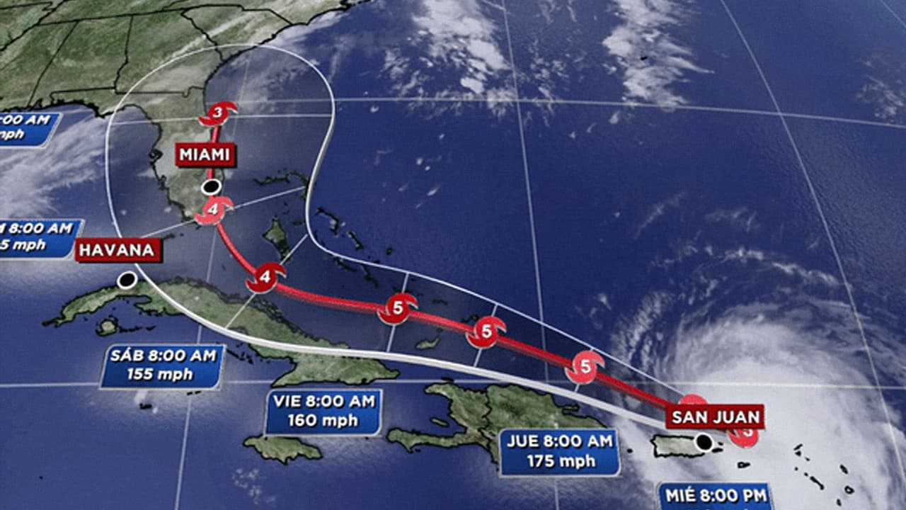Estos son los últimos detalles sobre el avance del huracán Irma