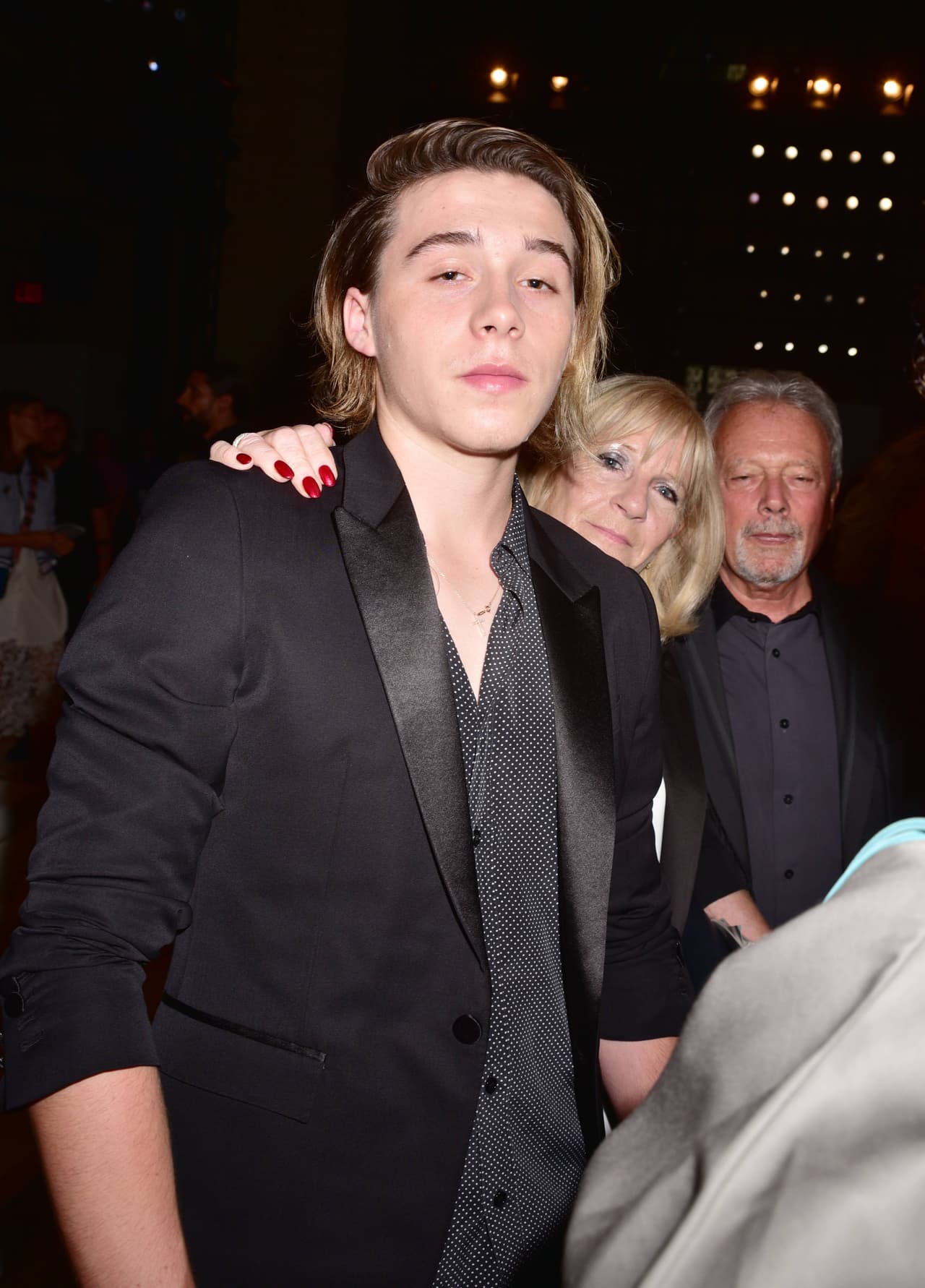 Brookyln se tomó fotos con todo mundo.