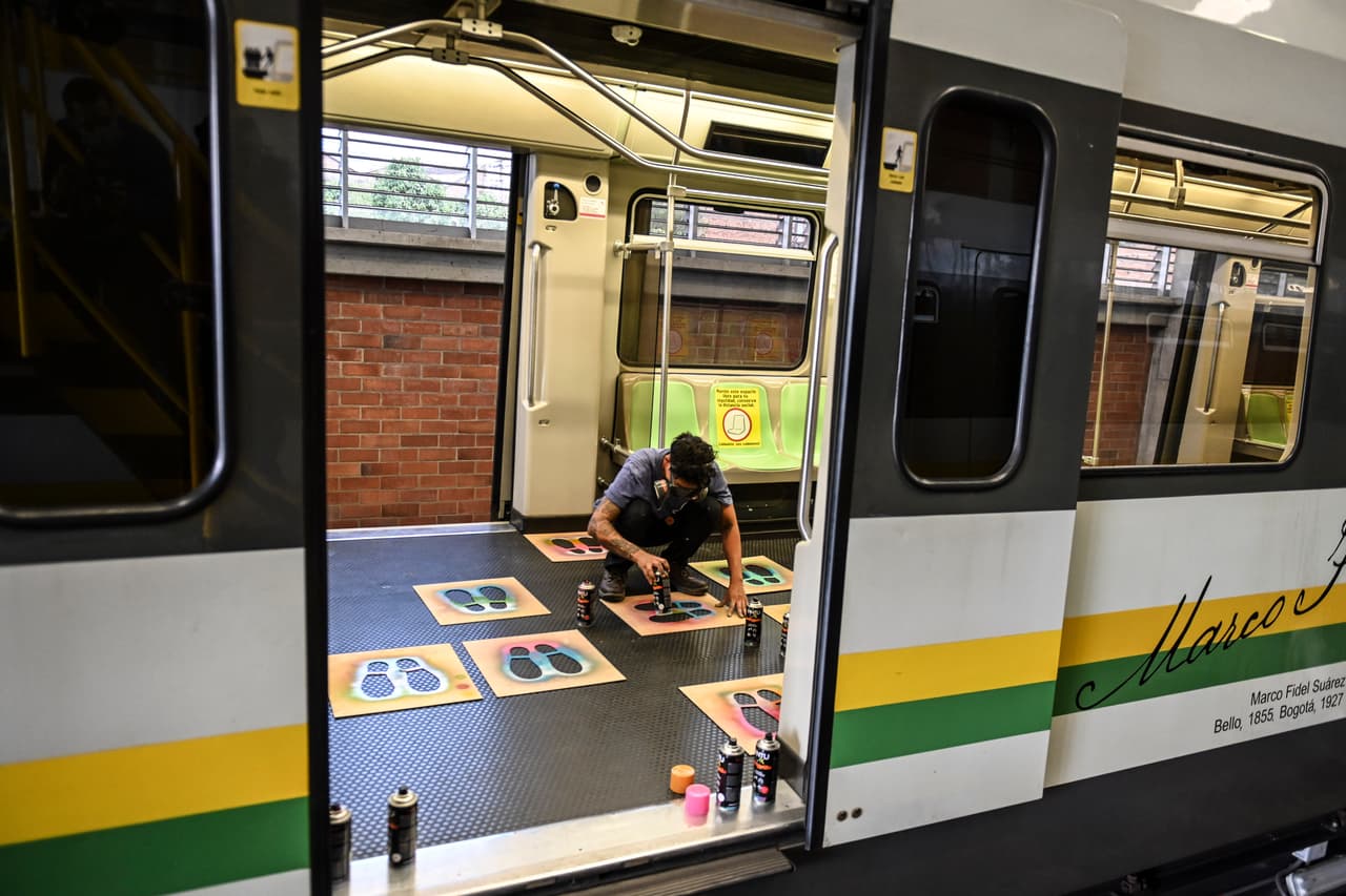 Según la información publicada por Metro de Medellín, un total de 20,064 huellas fueron pintadas en el sistema.
