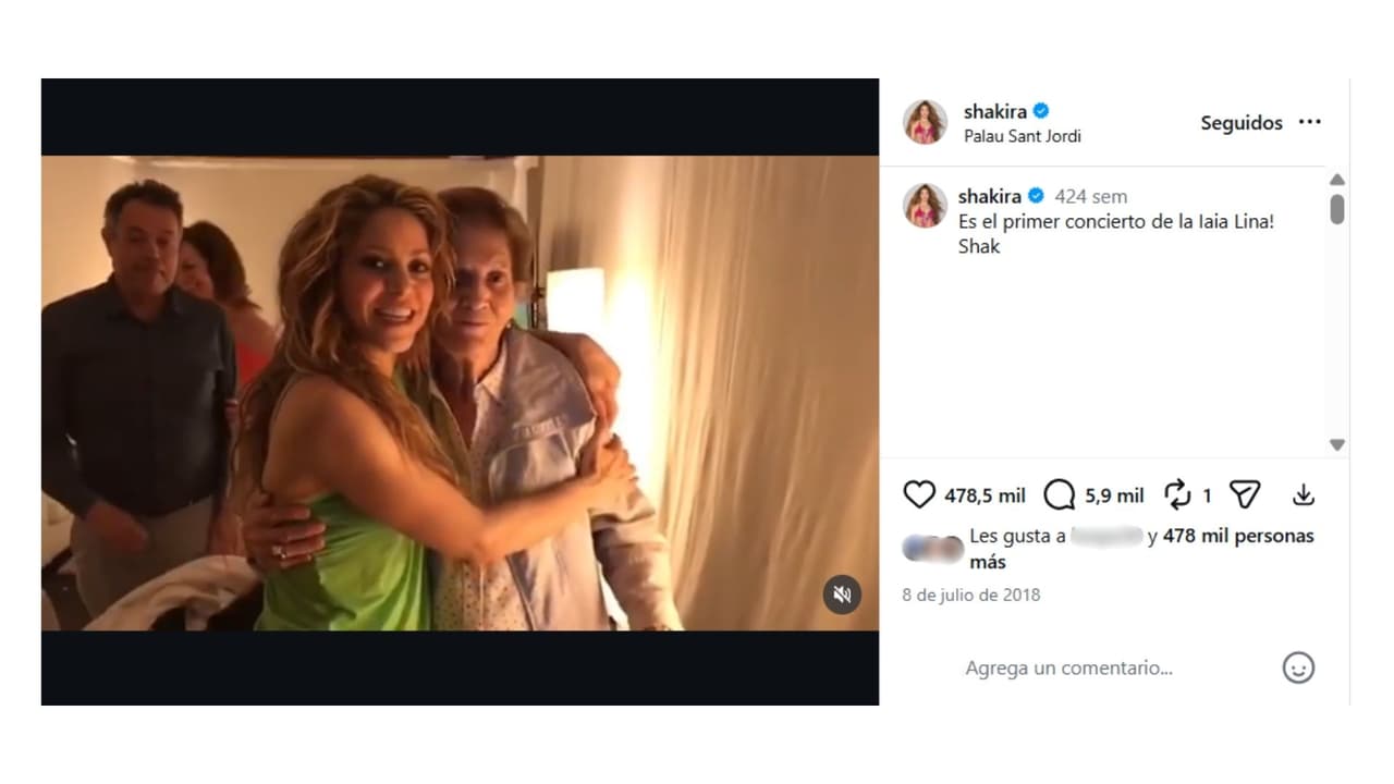Así fue el encuentro entre Shakira y la abuela paterna de Piqué.