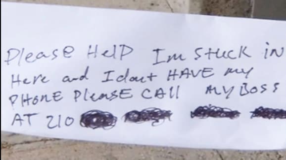 “Por favor ayúdame. Estoy atrapado aquí”, el mensaje que permitió rescatar a un hombre dentro de un cajero automático