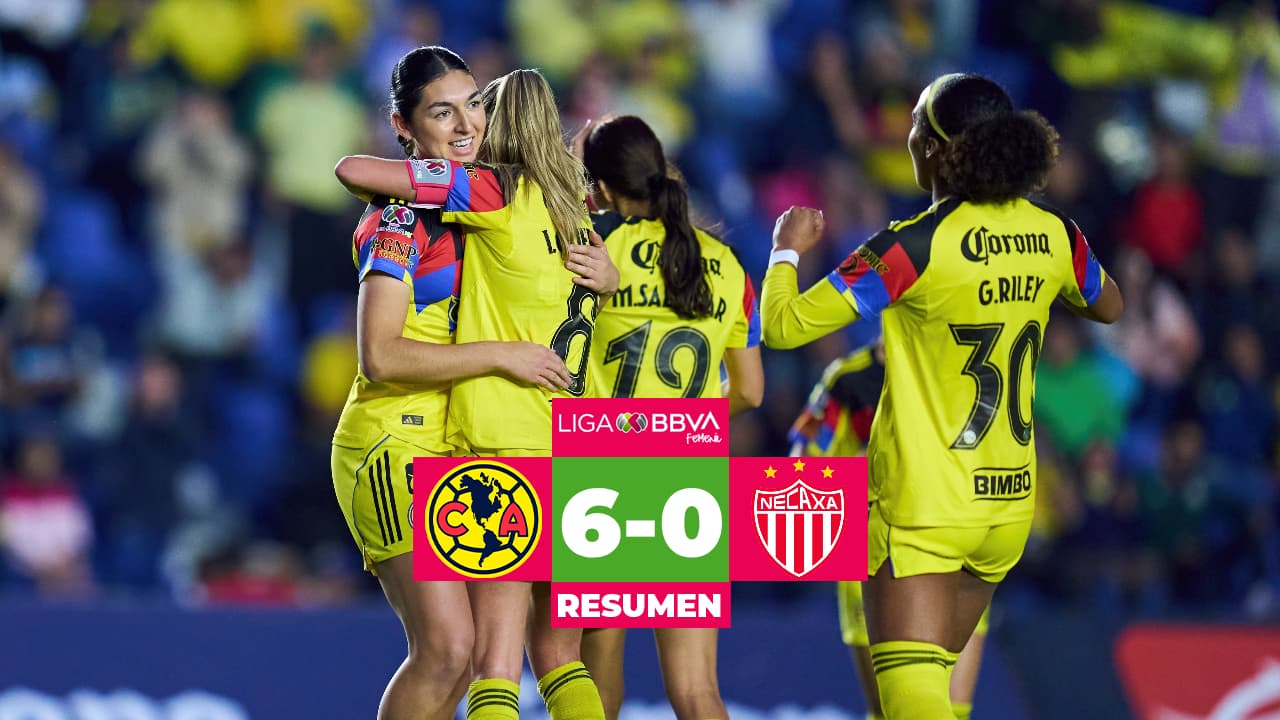Resumen | América da show y aplasta a Necaxa en la Liga MX Femenil
