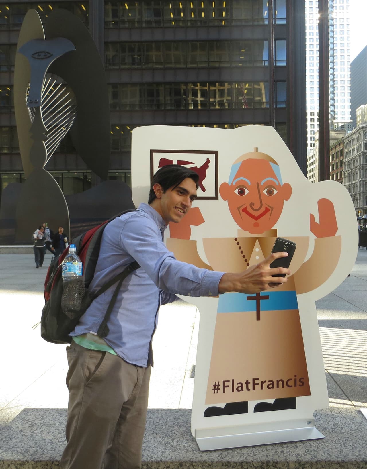 Otros se tomaron la famosa selfie.