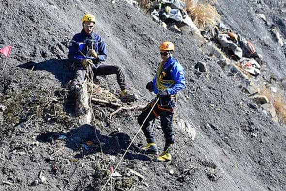 La respiración del copiloto era en apariencia normal. (Ministerio del Interior francés/DICOM/F. Pellier).