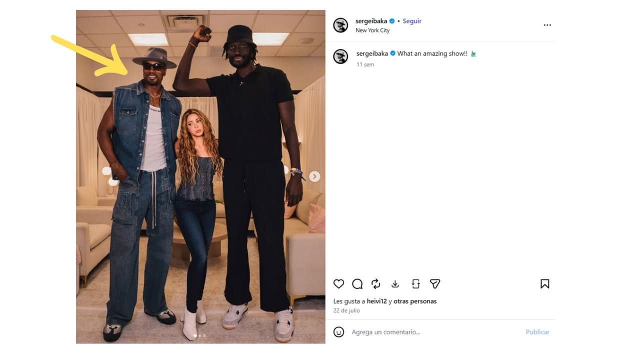 Shakira y Serge Ibaka ya habían compartido fotos juntos en redes.
