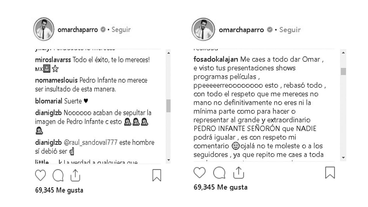 Pero también hay voces que han puesto en entredicho su capacidad para interpretar al ícono mexicano y creen que es una broma la elección de Omar Chaparro para dar vida a uno de los artistas más grandes de la época de oro del cine mexicano.