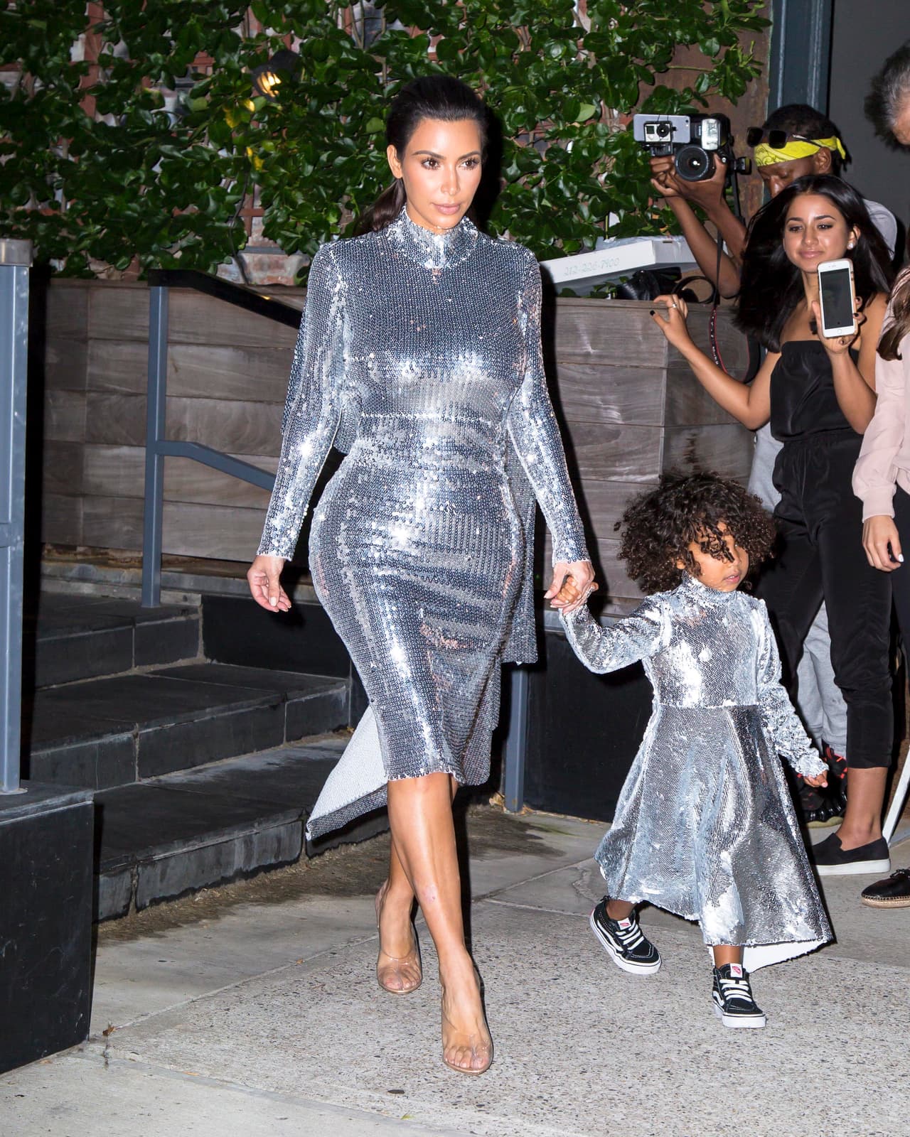 North West y Kim Kardashian coordinaron sus looks y se vieron increíbles.