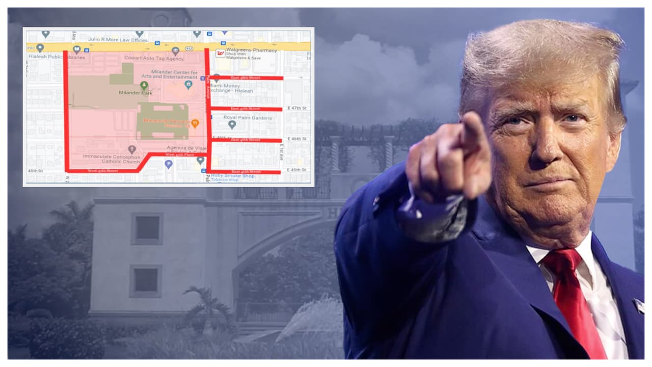 Trump en Hialeah: estas son las calles que estarán cerradas por el evento