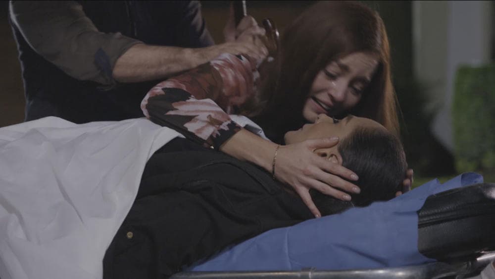 La abuela 'Ernestina' (
<b><a href="http://www.univision.com/temas/susana-dosamantes">Susana Dosamantes</a></b>) murió a manos de 'Ana Leticia' (
<b><a href="http://www.univision.com/temas/angelique-boyer">Angelique Boyer</a></b>), quien dejó que le diera un infarto.