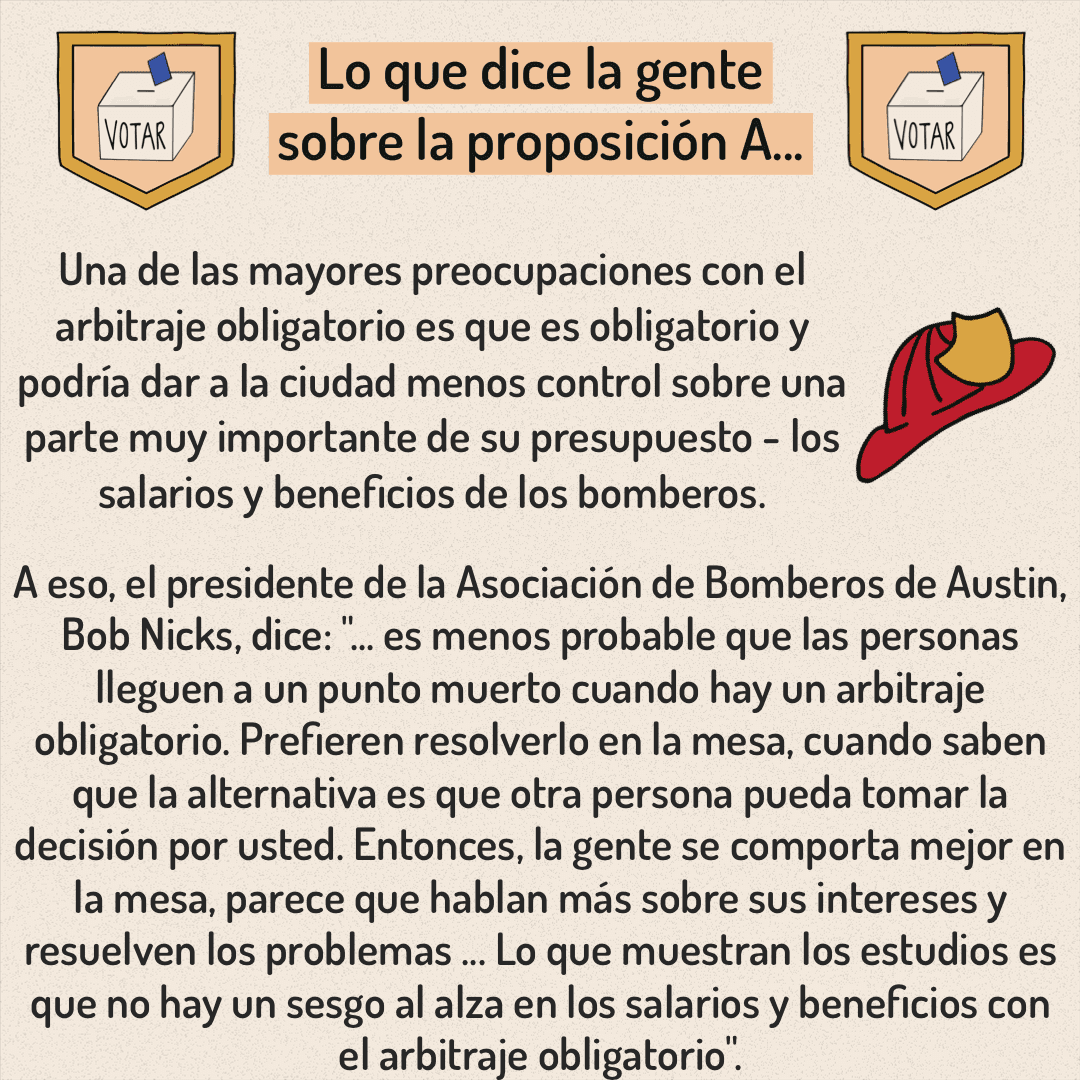 Información sobre la Proposicion A