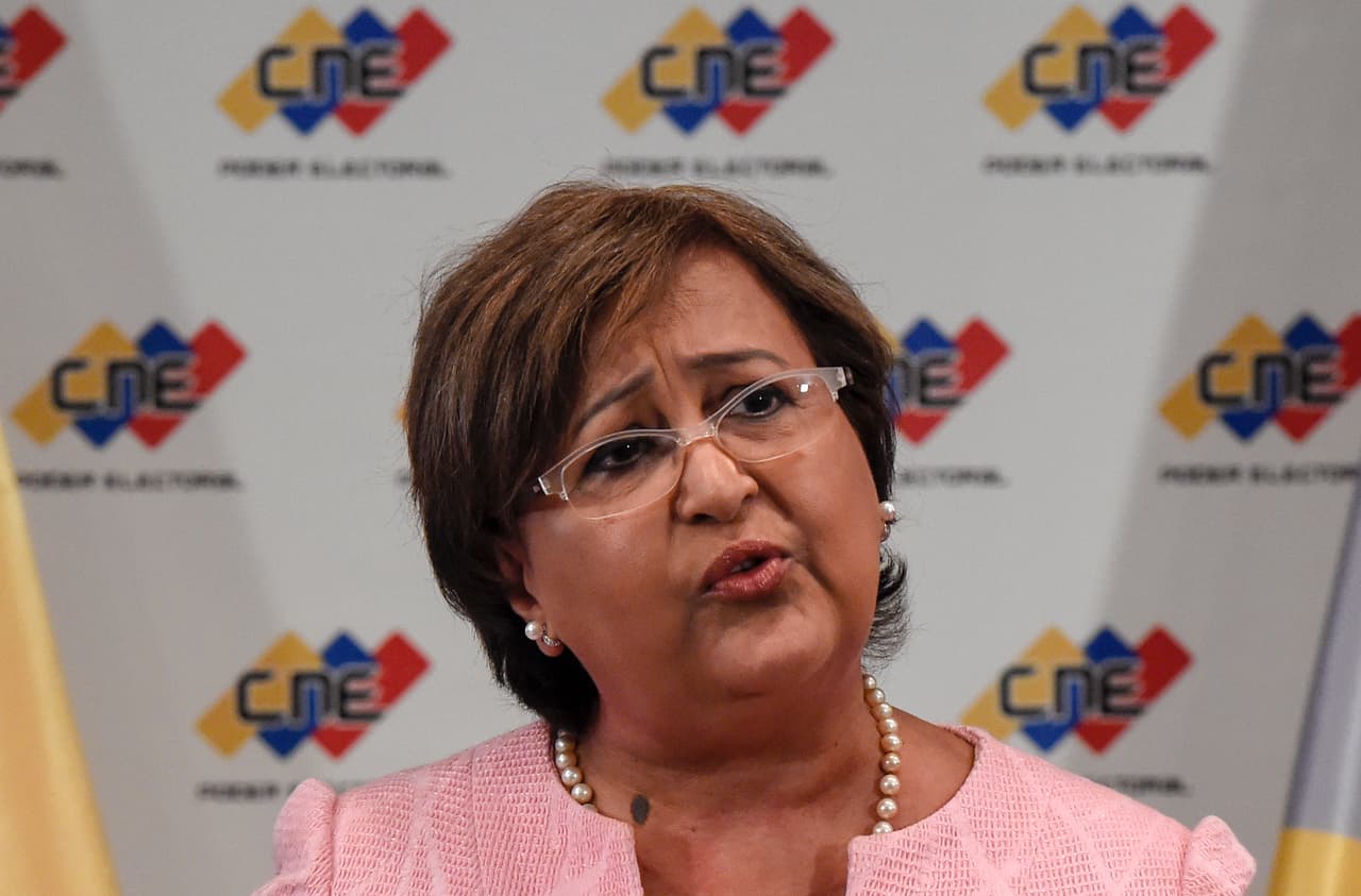 <b>Tibisay Lucena</b>, the President of Venezuela's National Electoral Council and President of Venezuela's National Board of Elections, who is organizing Sunday's election.