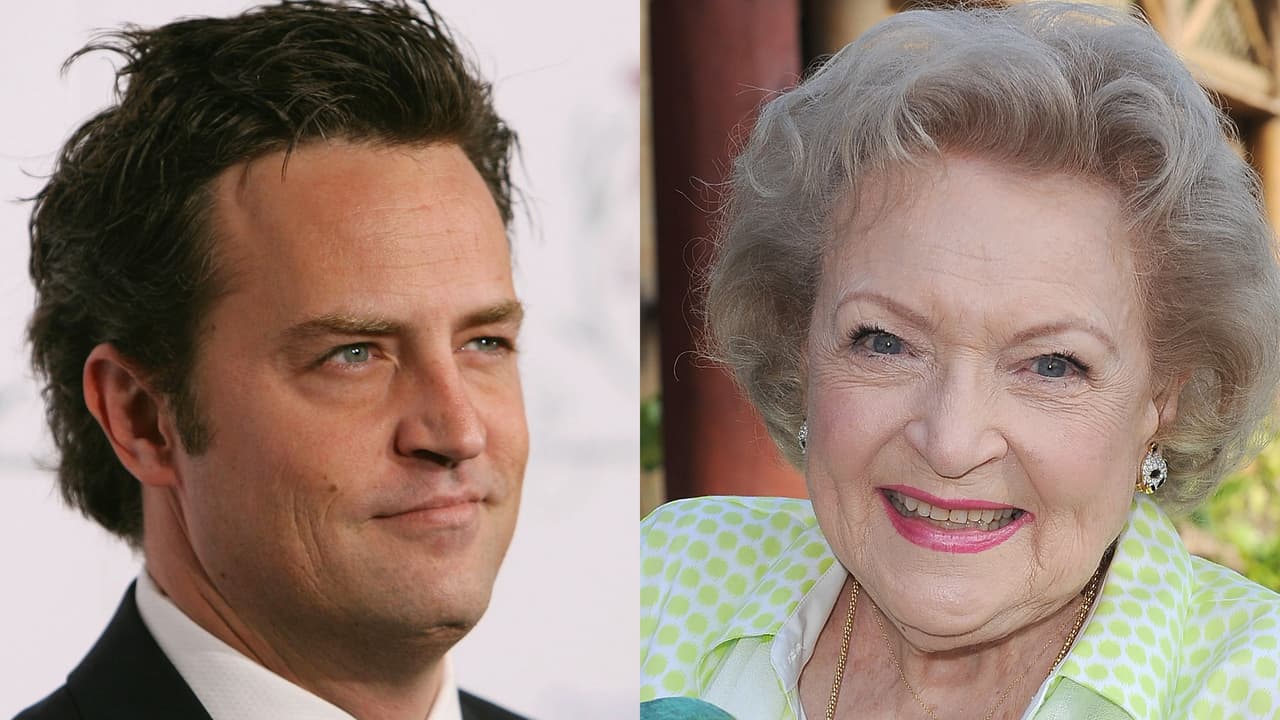 <b>Puesto 13</b>
<br>
<br>
<b>Niños:</b> Matthew, 1,607,467 desde 1921.
<br>
<br>Año más popular: 2001 (22,414 niños registrados con ese nombre).
<br>
<br>
<b>Niñas:</b> Betty, 924,629 desde 1921.
<br>
<br>Año más popular: 2001 (15,865 niñas registradas con ese nombre).
<br>
<br>En la foto: Matthew Perry (actor) Betty White (actriz).