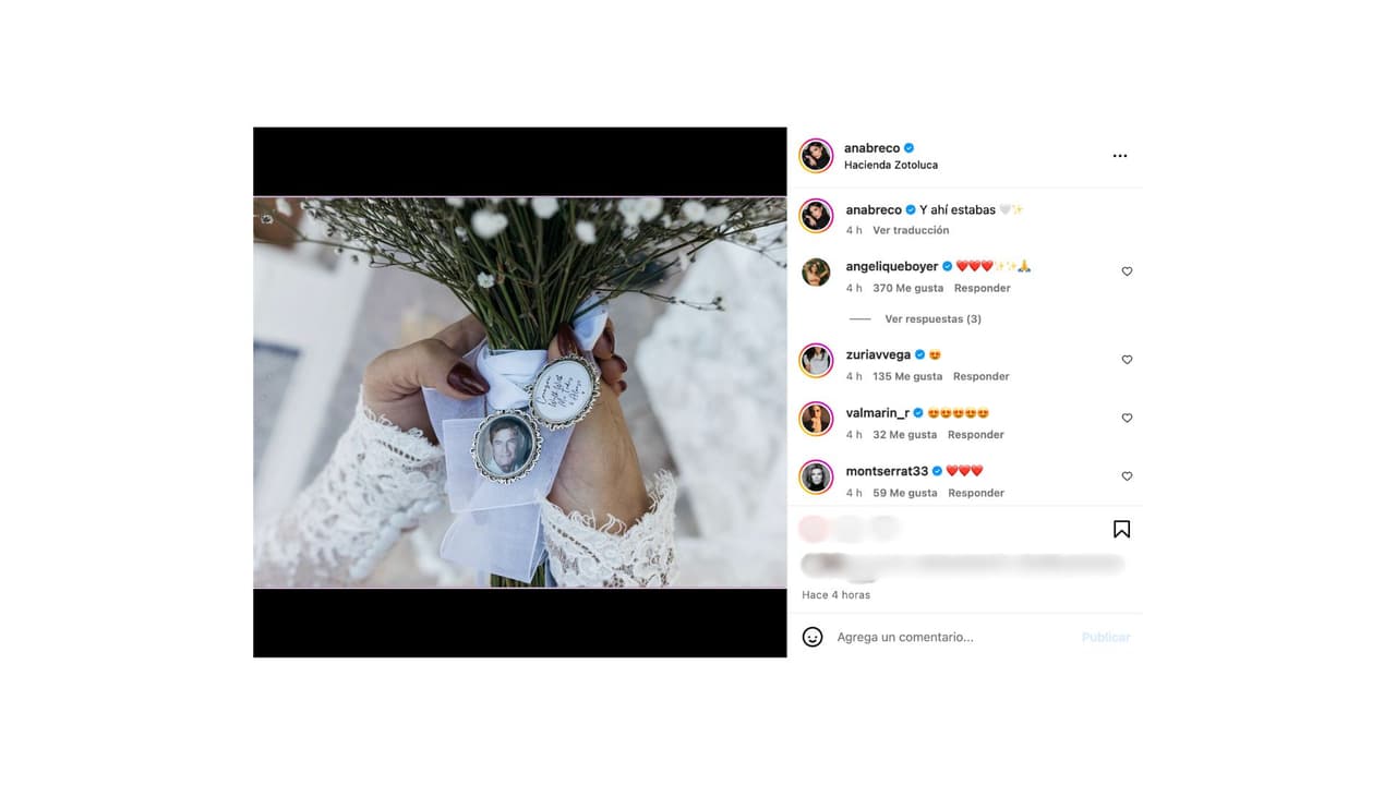 Ana Brenda Contreras rindió homenaje a su papá en su boda.