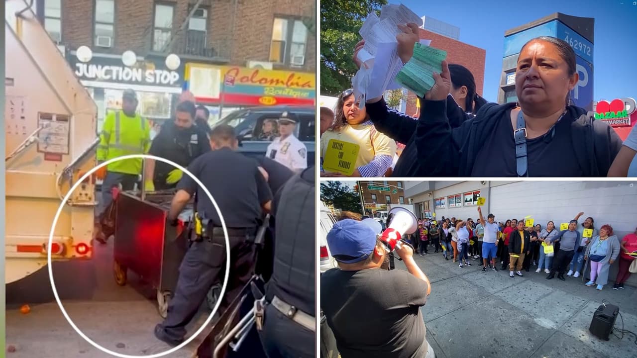 Vendedores ambulantes de Queens denuncian acoso y la destrucción de sus carritos de trabajo