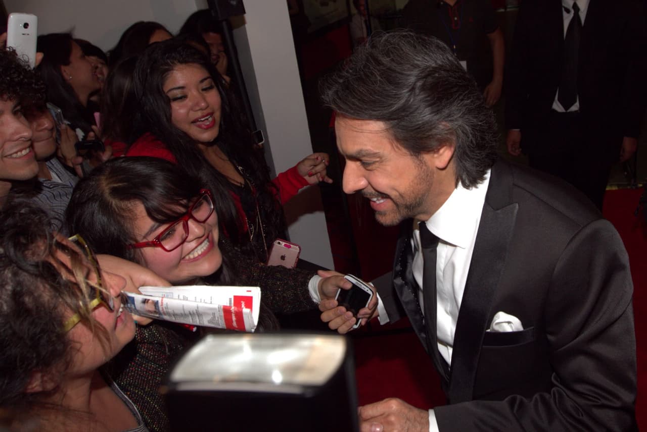 Estuvo muy atento con sus fans, se tomó fotos y dio autógrafos.