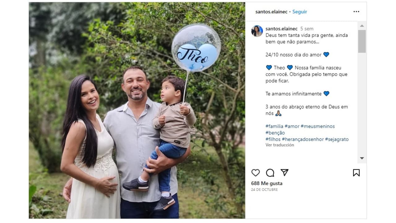 Elaine Santos recordó a su primer hijo, quien falleció, en octubre de este 2023.