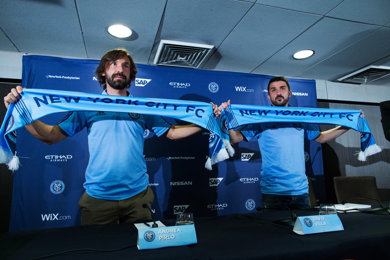 Pirlo llegó en 2015 al New York City y en la MLS disputó sus últimas temporadas como profesional, aunque ya había sido relegado por talentos jóvenes.