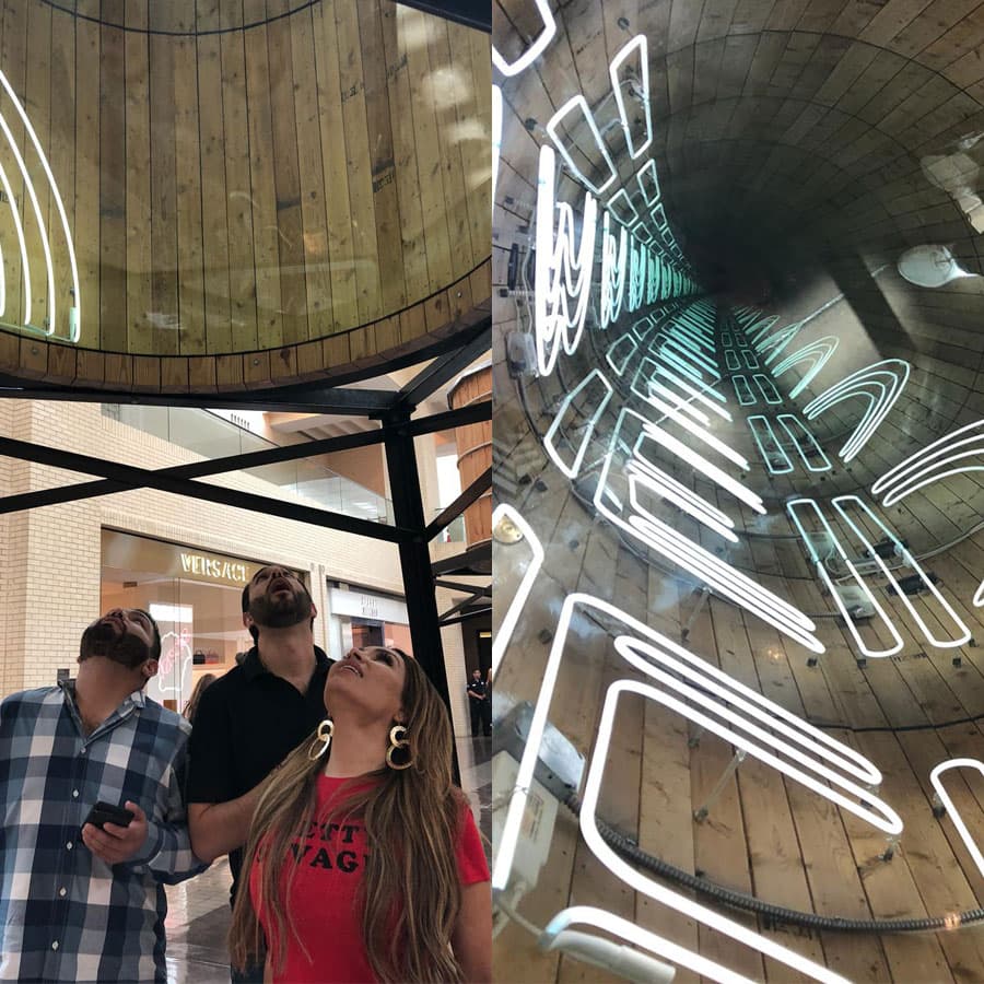 Desde visitas a famosos lugares por esta bella ciudad, como este túnel que los dejó impresionados.