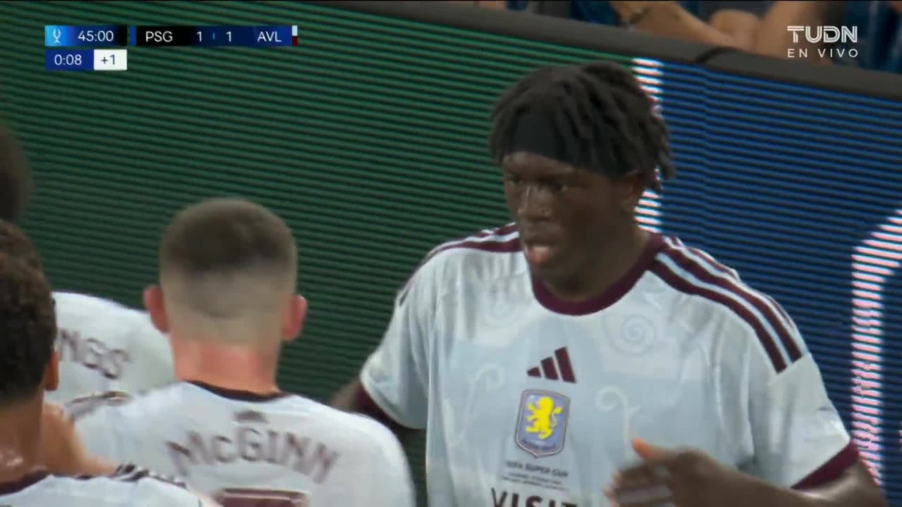 ¡Gol del Aston Villa! Madjo por fin logra anotar para empatarle al PSG