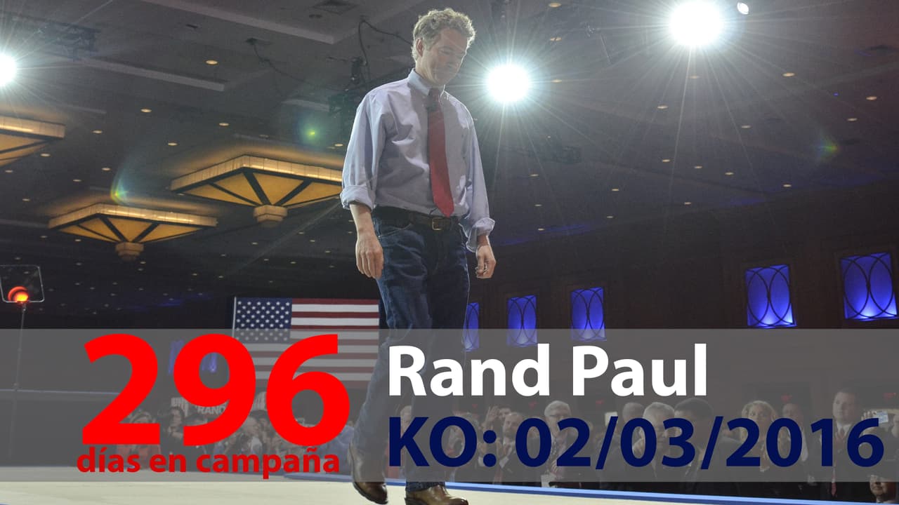 El senador por Kentucky esperaba que su filosofía libertaria, en la que el conservatismo se mezcla con algunas posiciones liberales, convenciera al partido. No sucedió. Ahora es de los que apoya a Trump para no comprometer la unidad y arriesgar perder la Casa Blanca otra vez.