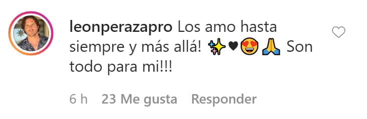 El actor venezolano agradeció los buenos deseos de África y le reiteró su amor con unas palabras.