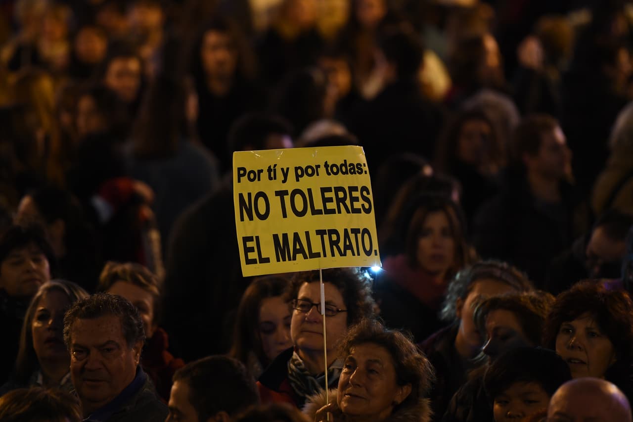 Así lució la Puerta del Sol de Madrid durante la protesta.