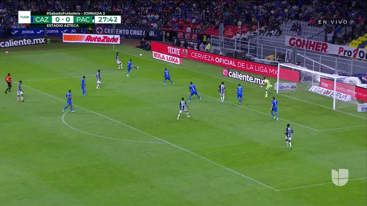 ¡TIRO ATAJADO! disparo por Jesús Hernández.