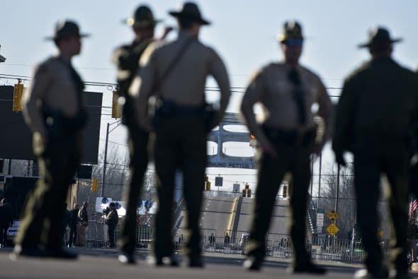 Hubo fuerte presencia policial en la zona.