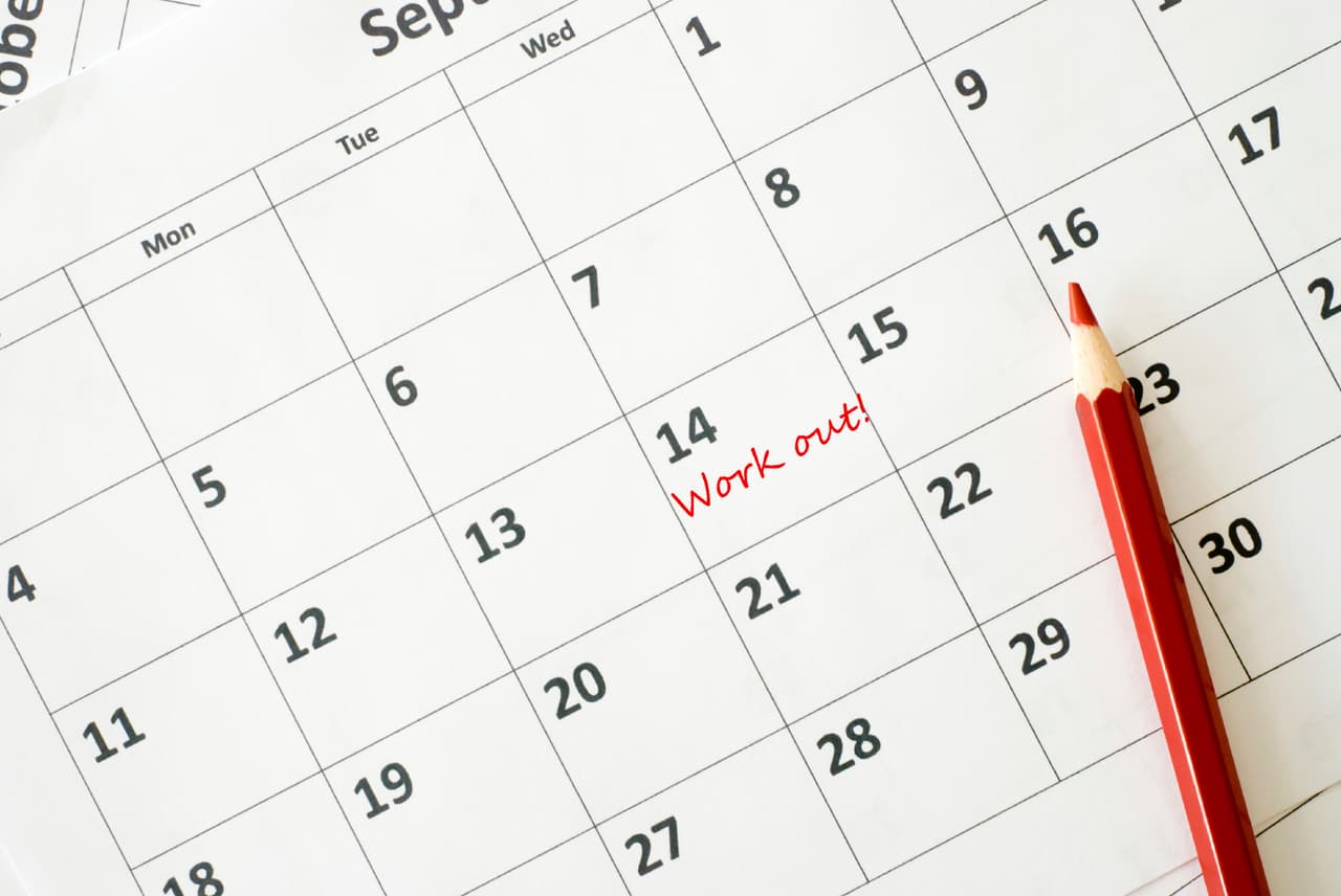 Arma un calendario para ejercitarte