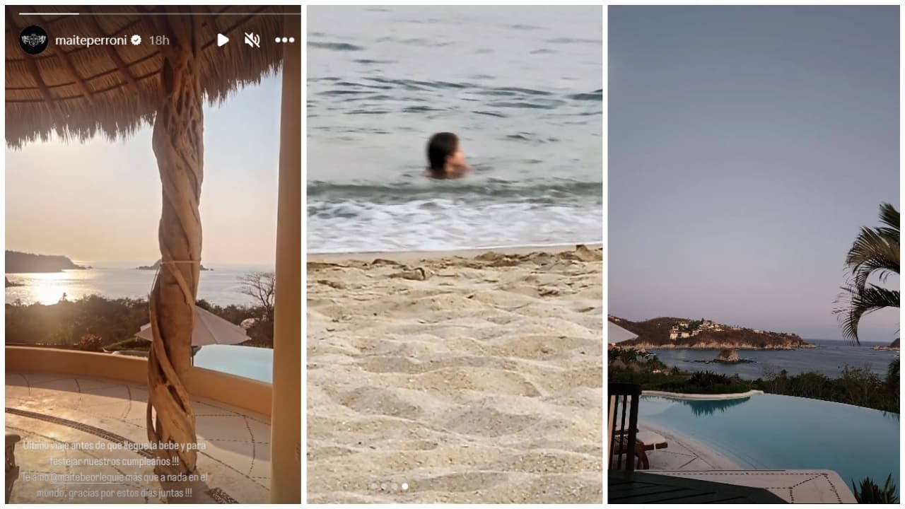 Maite Perroni y su madre compartieron imágenes del último viaje antes de que nazca la bebé.