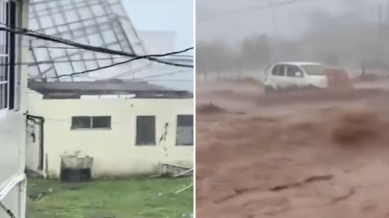 Casas destruidas e inundaciones: imágenes de la destrucción que deja el huracán Melissa en Jamaica