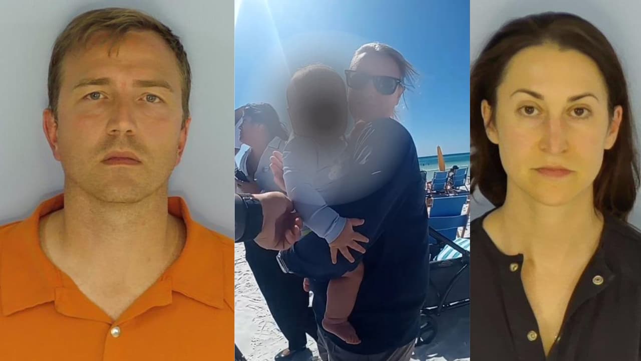 Arrestan en Florida a padres de Houston que dejaron solo en una playa a su bebé de seis meses