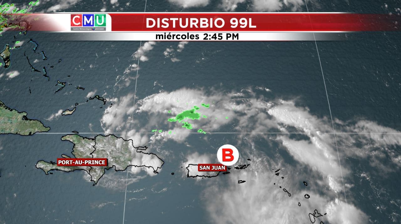 La depresión tropical se está desplazando hacia el norte de la isla de Puerto Rico lo que limitará los efectos sobre la isla. Afortunadamente este sistema no se está organizando demasiado por lo que no se prevé que se intensifique en las próximas 24 horas. Lo que sí que producirá será fuertes vientos, lluvia y oleaje en la isla.
<br>
