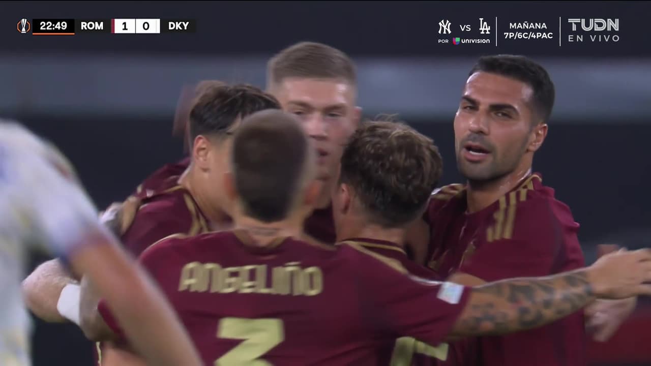 ¡Gol de la Roma! Dovbyk abre el marcador desde los once pasos  