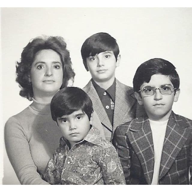 Desde pequeños, los hermanos Fernández se mostraron como unos galanes.