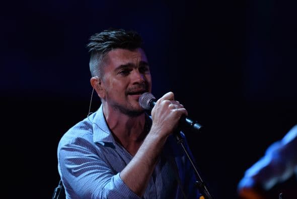 Juanes también gozó en los ensayos.