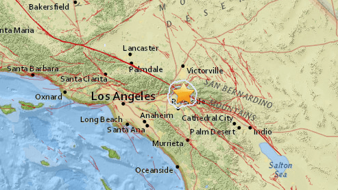 Temblor de magnitud 3.2 sacudió el sur de California