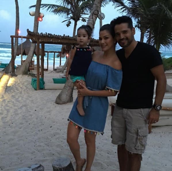 Ana Patricia, Luis y Giulietta estaban más que listos para disfrutar de la arena, el sol y la playa de la Rivera Maya.