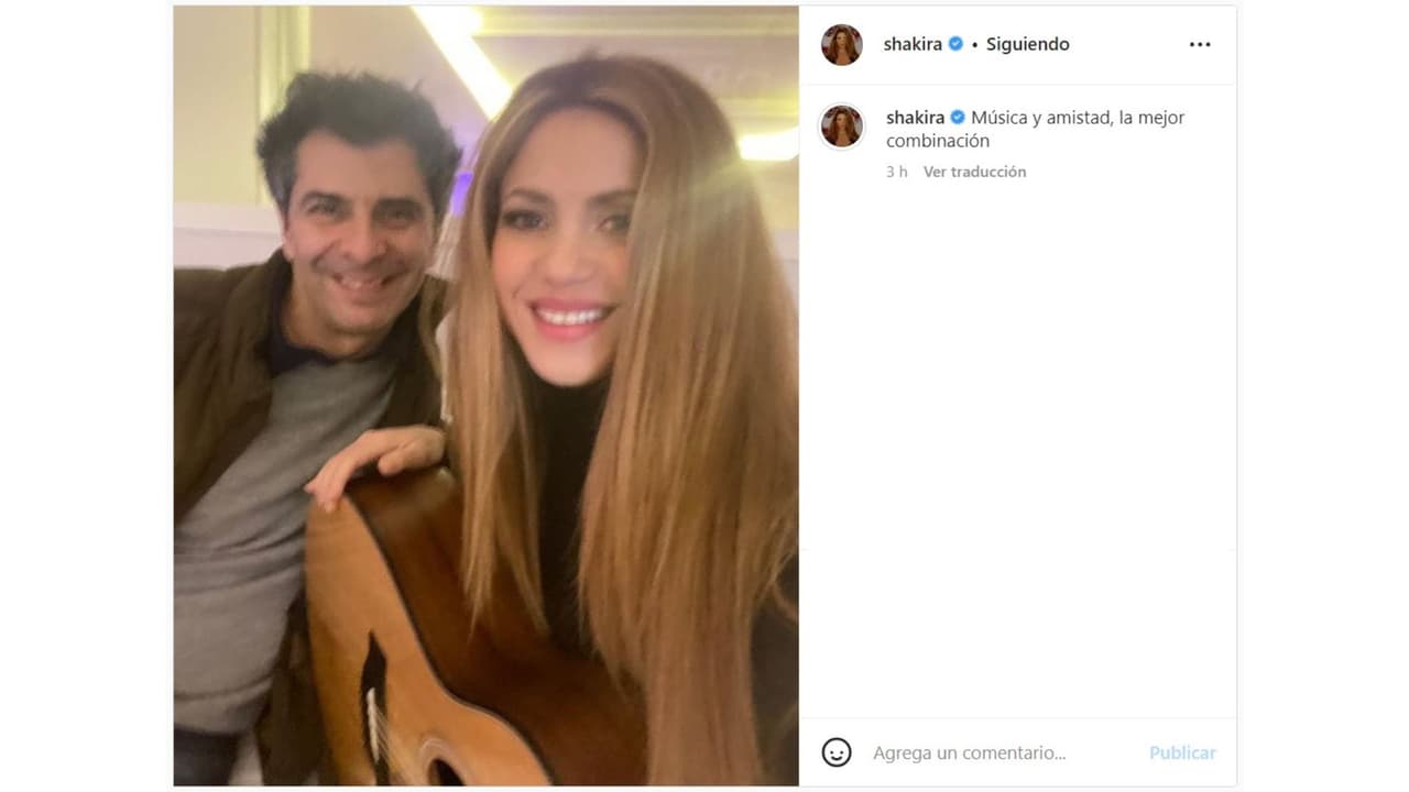Shakira reaparece al lado de Luis Fernando Ochoa.