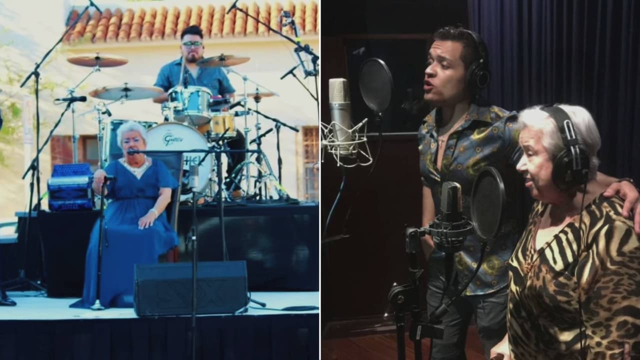Un nieto hace realidad el sueño de su abuela y ella termina nominada a los Latin Grammy con 80 años
