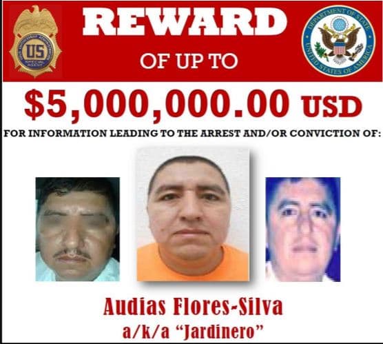 La DEA persigue a tres líderes regionales del Cartel de Jalisco y por uno ofrece $5 millones