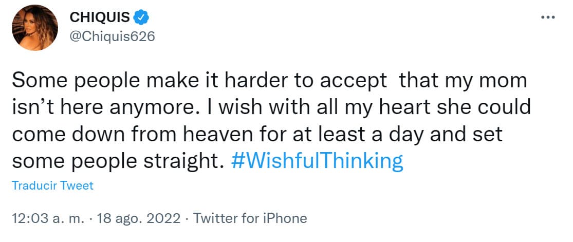 "Desearía con todo mi corazón
<b> que pudiera bajar del cielo </b>por lo menos un día y aclararles que están equivocadas", advirtió.
<br>