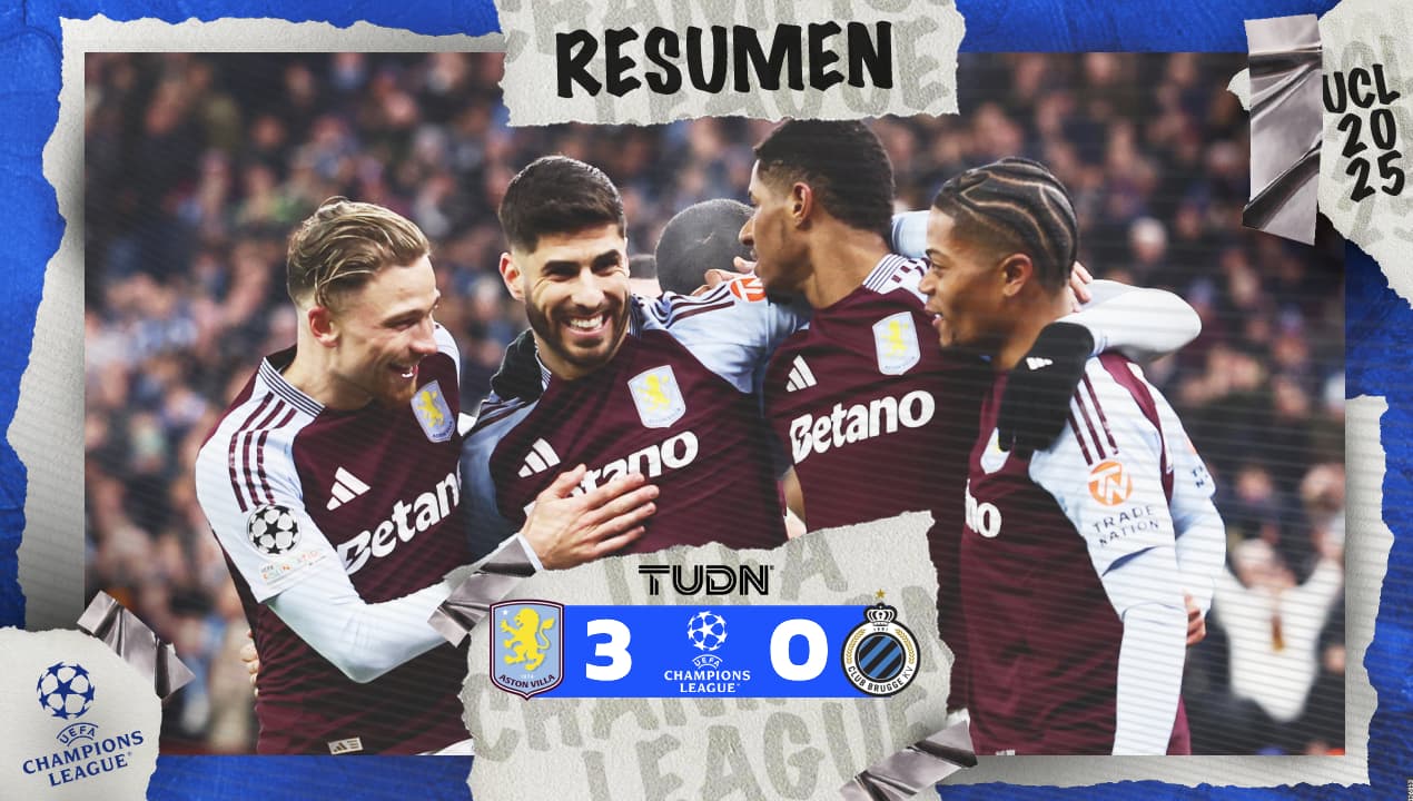 Resumen | Aston Villa vuelve a golear al Brujas y avanza a Cuartos de Final