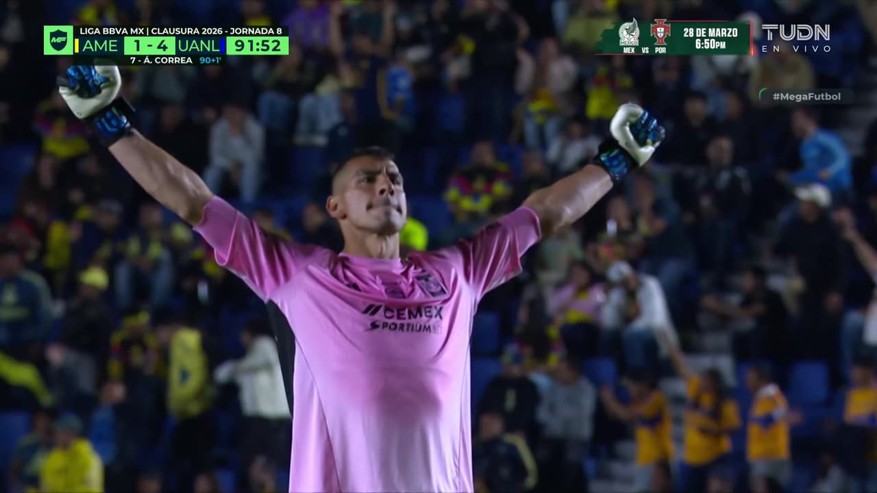 ¡Doblete de Ángel Correa vs. América y Tigres ya golea!