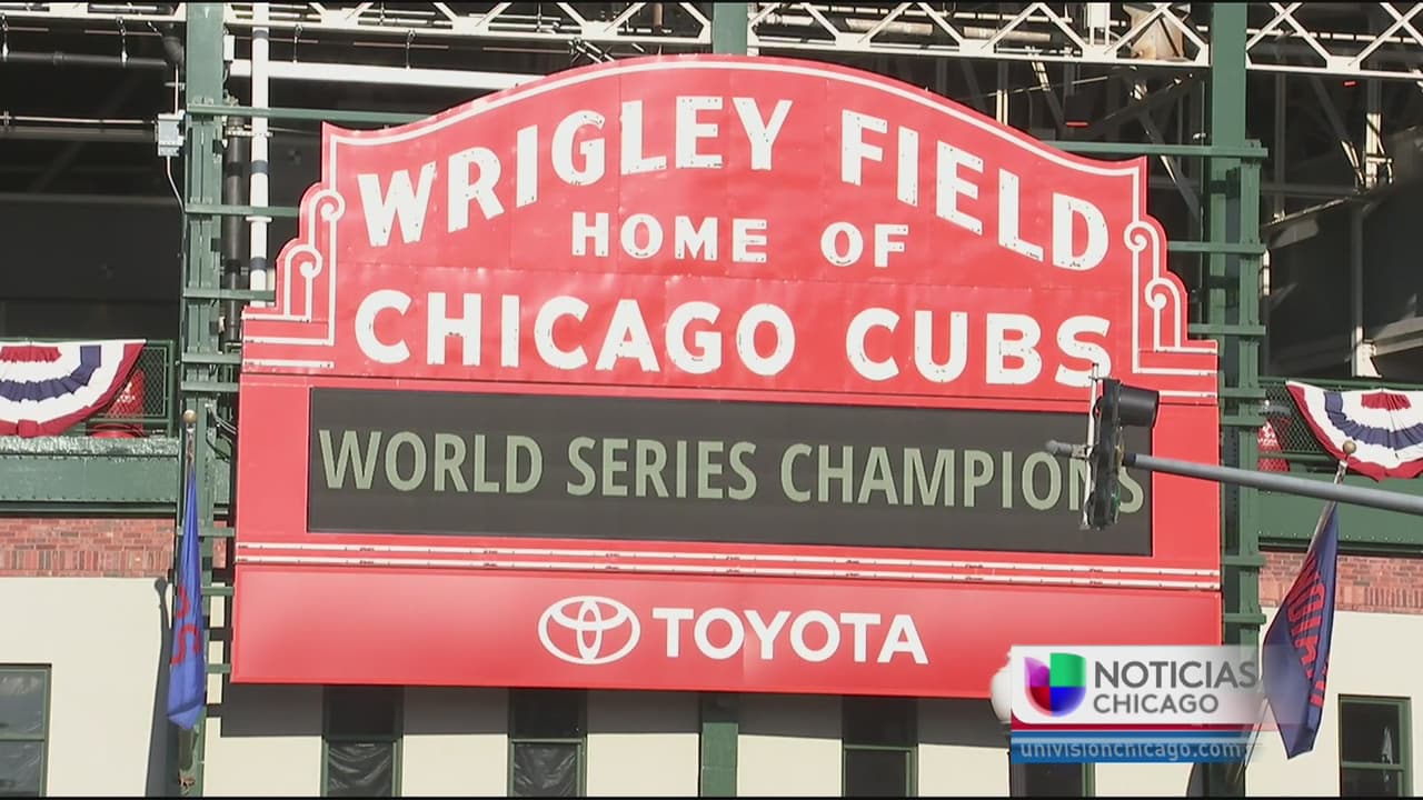 Wrigley Field también se prepara para el desfile de la victoria
