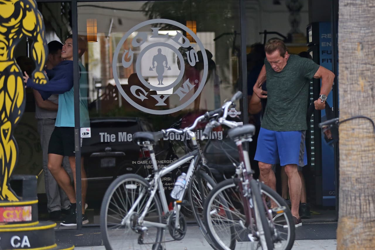 Llegaron juntos al gimnasio usual del famoso.