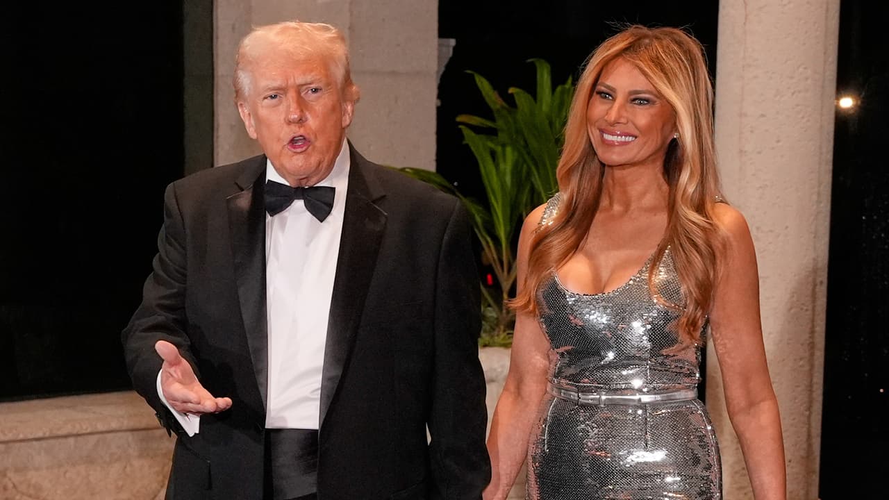 Trump llega con Melania a su fiesta en Mar-a-Lago; este fue su deseo para 2026: “Paz en la Tierra”