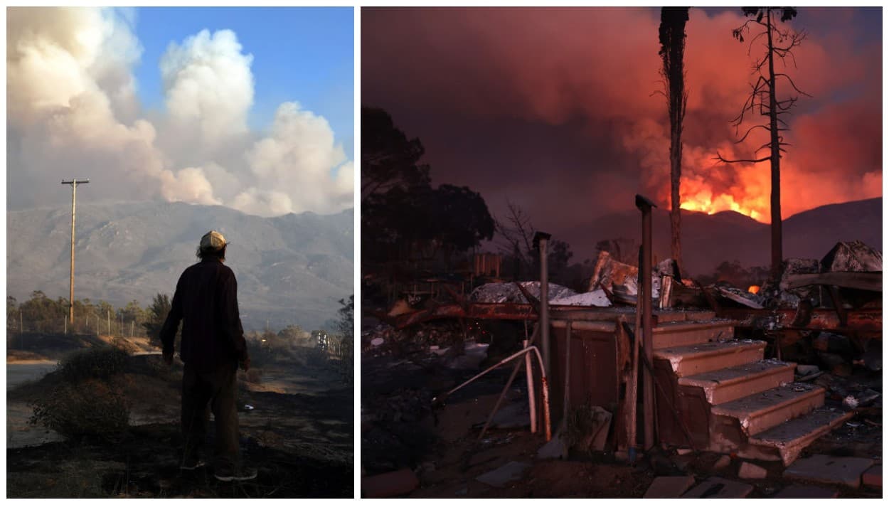 Incendio Nixon alcanza frontera de Riverside a San Diego, destruyendo propiedades
