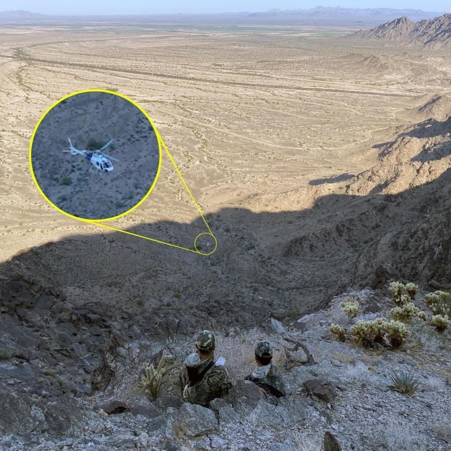 El grupo fue rastreado vía aérea, los migrantes fueron detenidos y serán deportados a México bajo el Título 42.